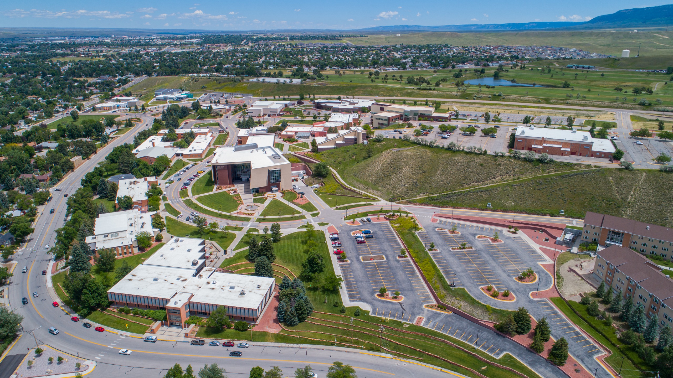 Aerial view of Casper College