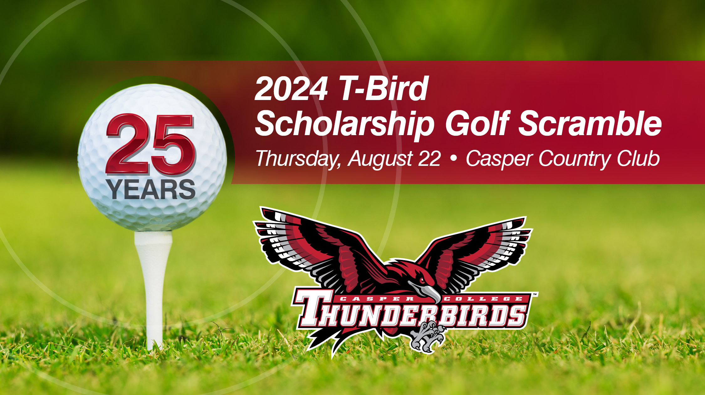 2024 T-Bird Golf Scramble is Thursday, August 22.